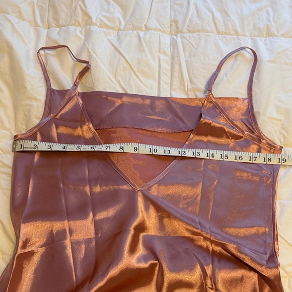 Satin Pink Slip Dress - Picture 4 of 4